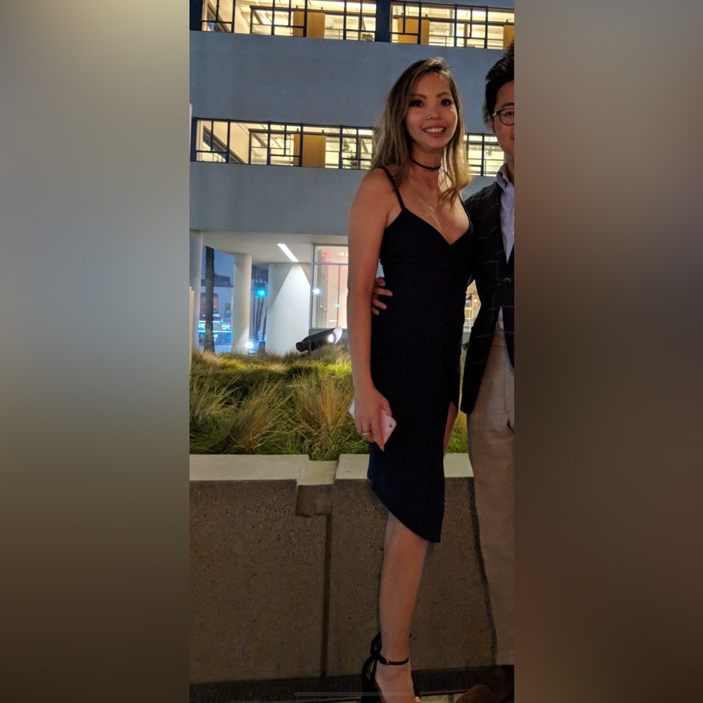 BooHoo Navy Blue Dress